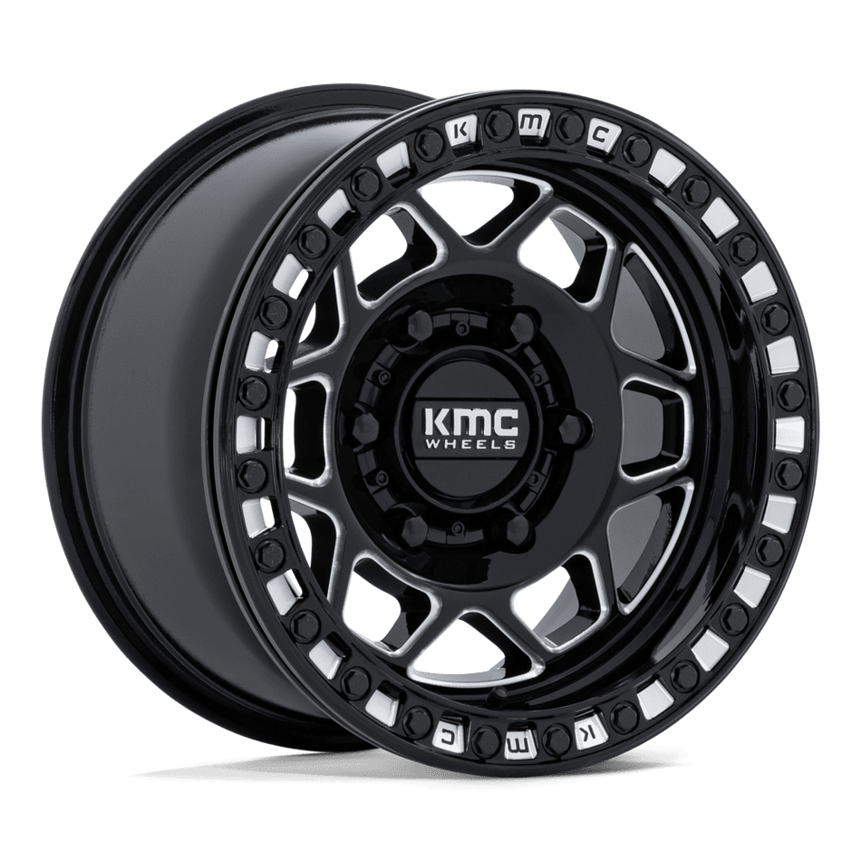 KMC Powersports KS241 TORX UTV BEADLOCK – 15X8 – 6X139.7 – 0 mm – GLOSS BLACK MILLED