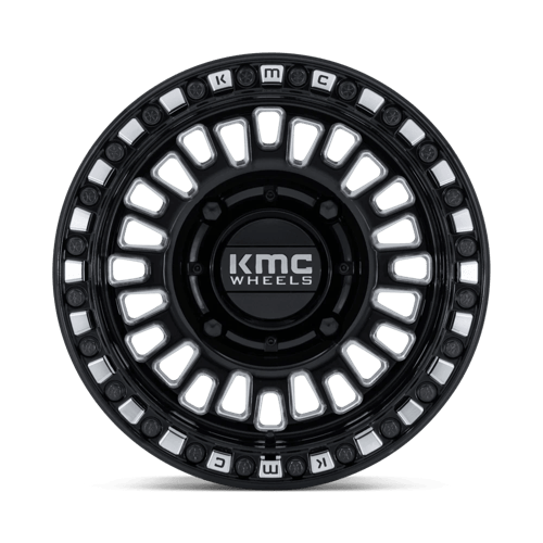 KMC Powersports KS242 AZTEC UTV BEADLOCK – 15X8 – 4X137 – 0 mm – GLOSS BLACK MILLED