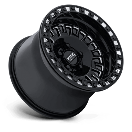 KMC Powersports KS242 AZTEC UTV BEADLOCK – 15X7 – 5X114.3 – 38 mm – GLOSS BLACK MILLED
