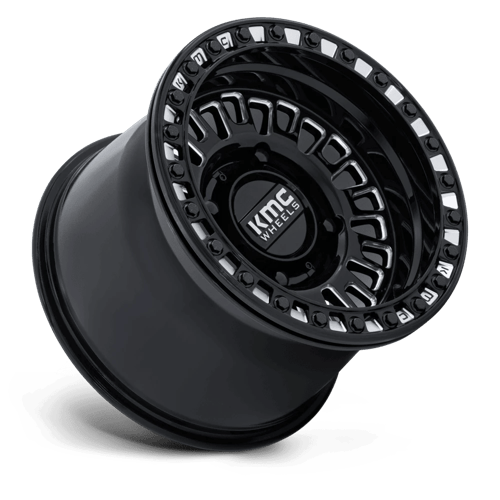 KMC Powersports KS242 AZTEC UTV BEADLOCK – 15X8 – 4X137 – 0 mm – GLOSS BLACK MILLED