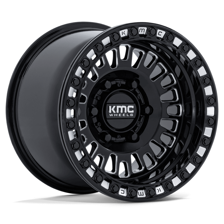 KMC Powersports KS242 AZTEC UTV BEADLOCK – 15X10 – 6X139.7 – 0 mm – GLOSS BLACK MILLED