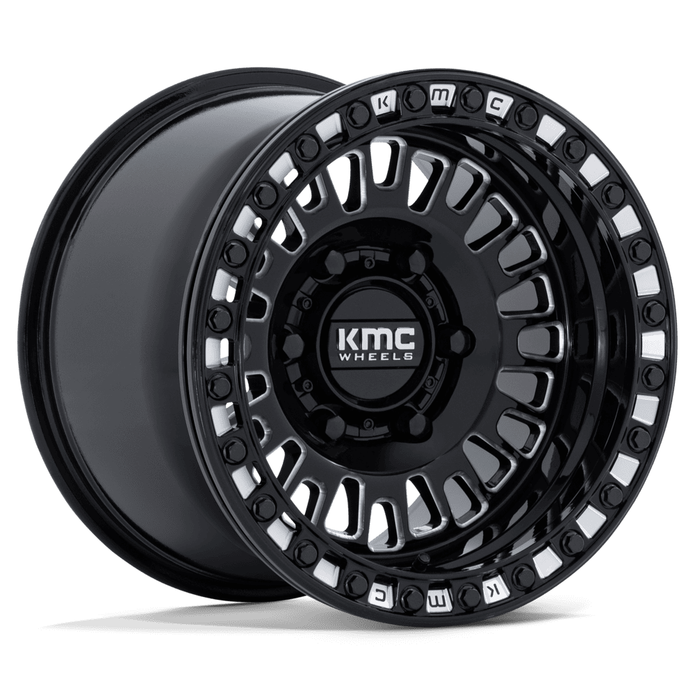 KMC Powersports KS242 AZTEC UTV BEADLOCK – 15X8 – 6X139.7 – 0 mm – GLOSS BLACK MILLED