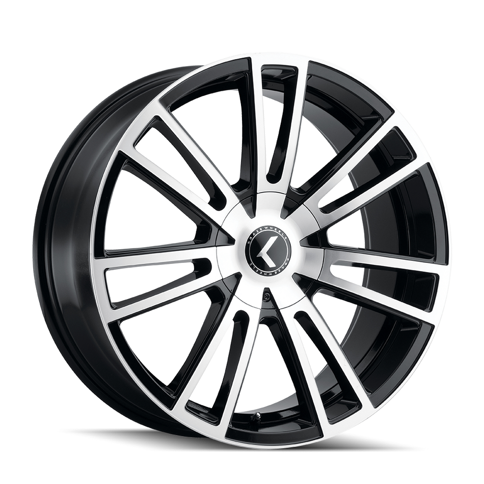 Kraze Wheels SPECTRA – 18x8, 5x115/5x120, +40 – Gloss Black Machined