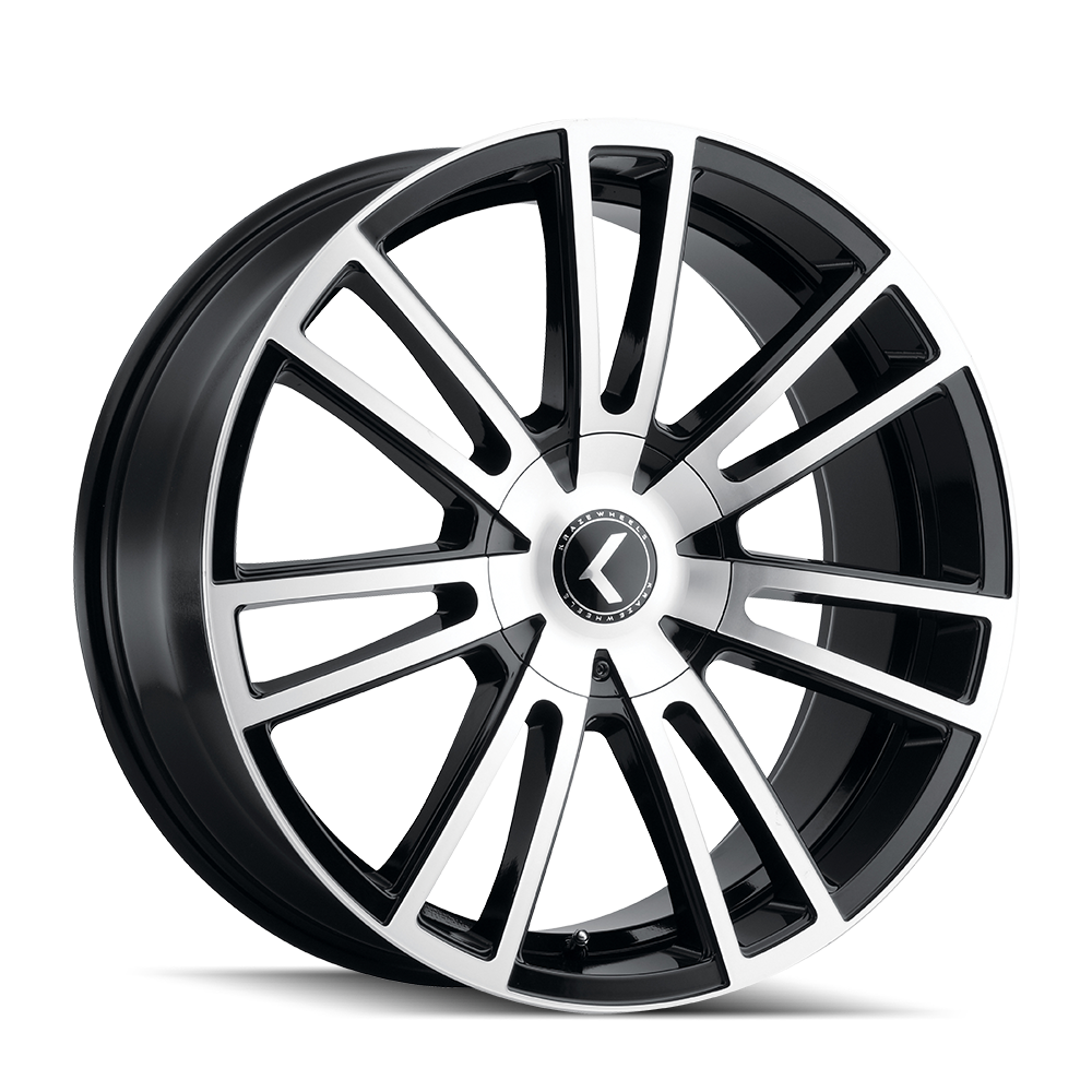Kraze Wheels SPECTRA – 18x8, 5x108/5x114.3, +40 – Gloss Black Machined