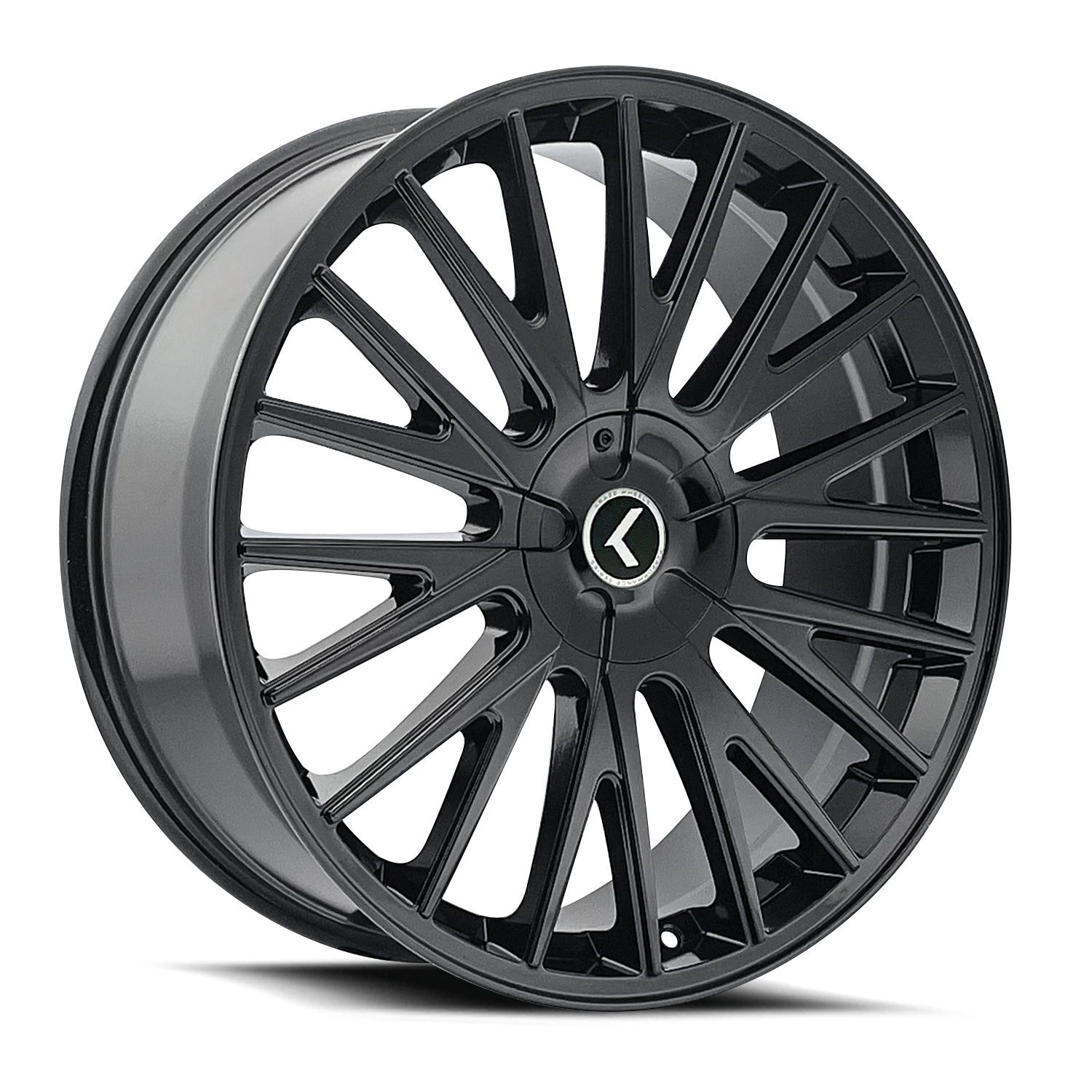 Kraze Wheels DOUBLE DOWN – 18x8, 5x108/5x114.3, +40 – Gloss Black