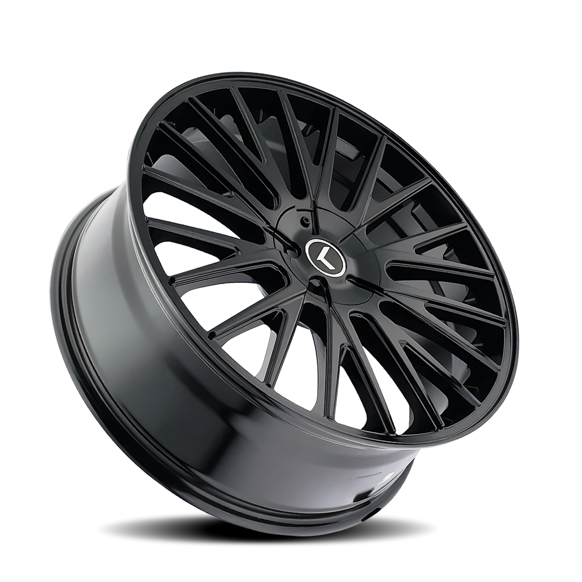 Kraze Wheels DOUBLE DOWN – 17x8, 5x108/5x114.3, +38 – Gloss Black