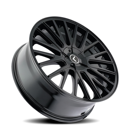 Kraze Wheels DOUBLE DOWN – 17x8, 5x108/5x114.3, +38 – Gloss Black
