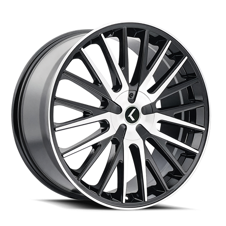 Kraze Wheels DOUBLE DOWN – 22x8.5, 5x114.3/5x120, +38 – Gloss Black Machined