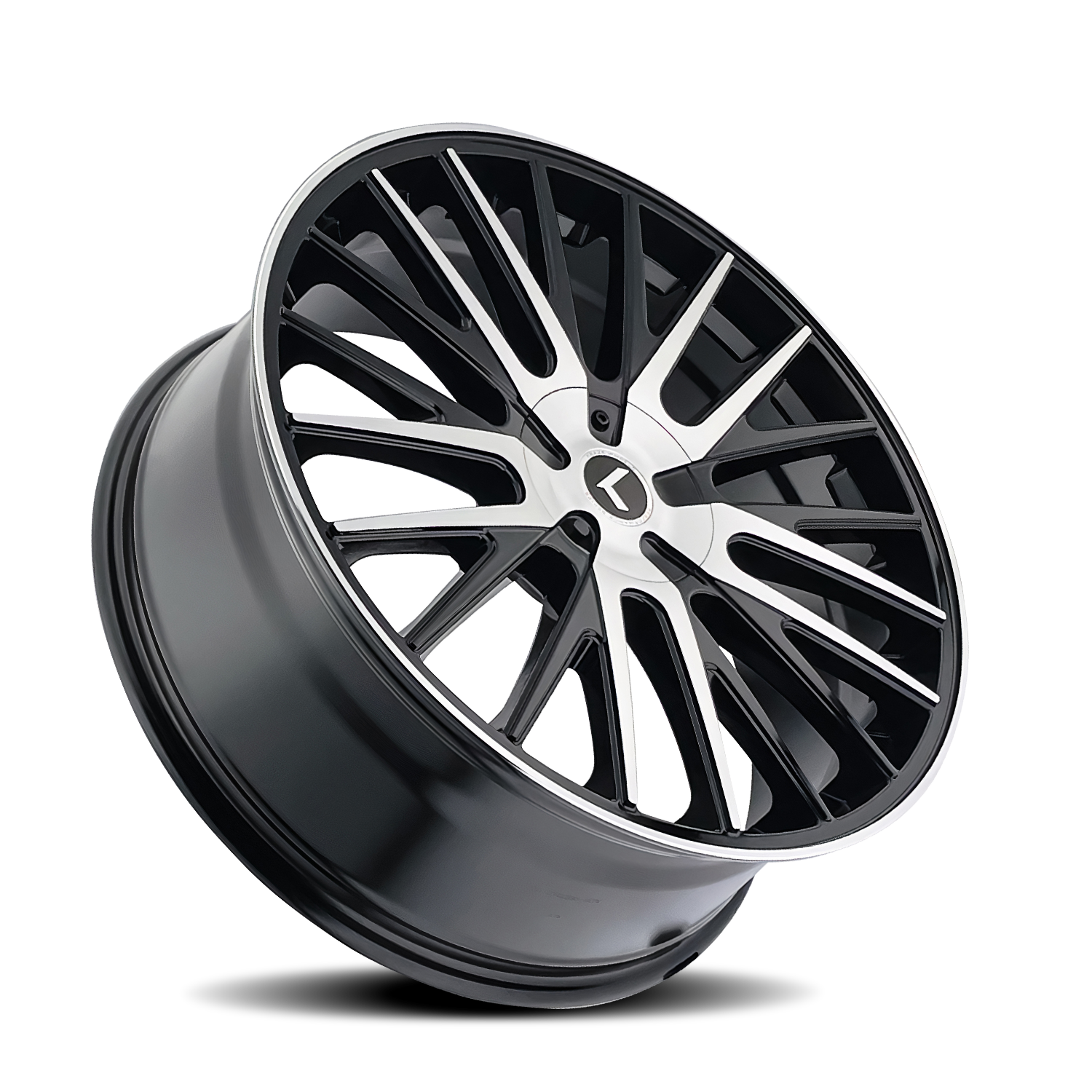 Kraze Wheels DOUBLE DOWN – 22x8.5, 5x114.3/5x120, +38 – Gloss Black Machined