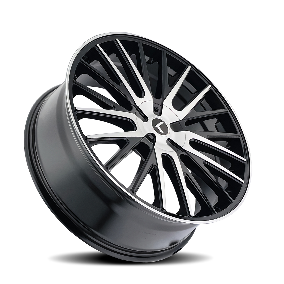 Kraze Wheels DOUBLE DOWN – 22x8.5, 5x112/5x114.3, +38 – Gloss Black Machined
