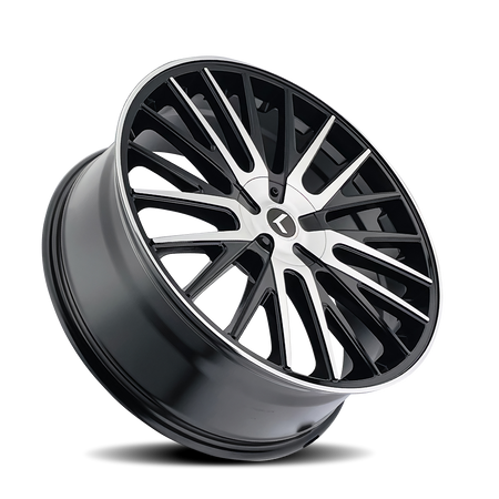 Kraze Wheels DOUBLE DOWN – 22x8.5, 5x112/5x114.3, +38 – Gloss Black Machined