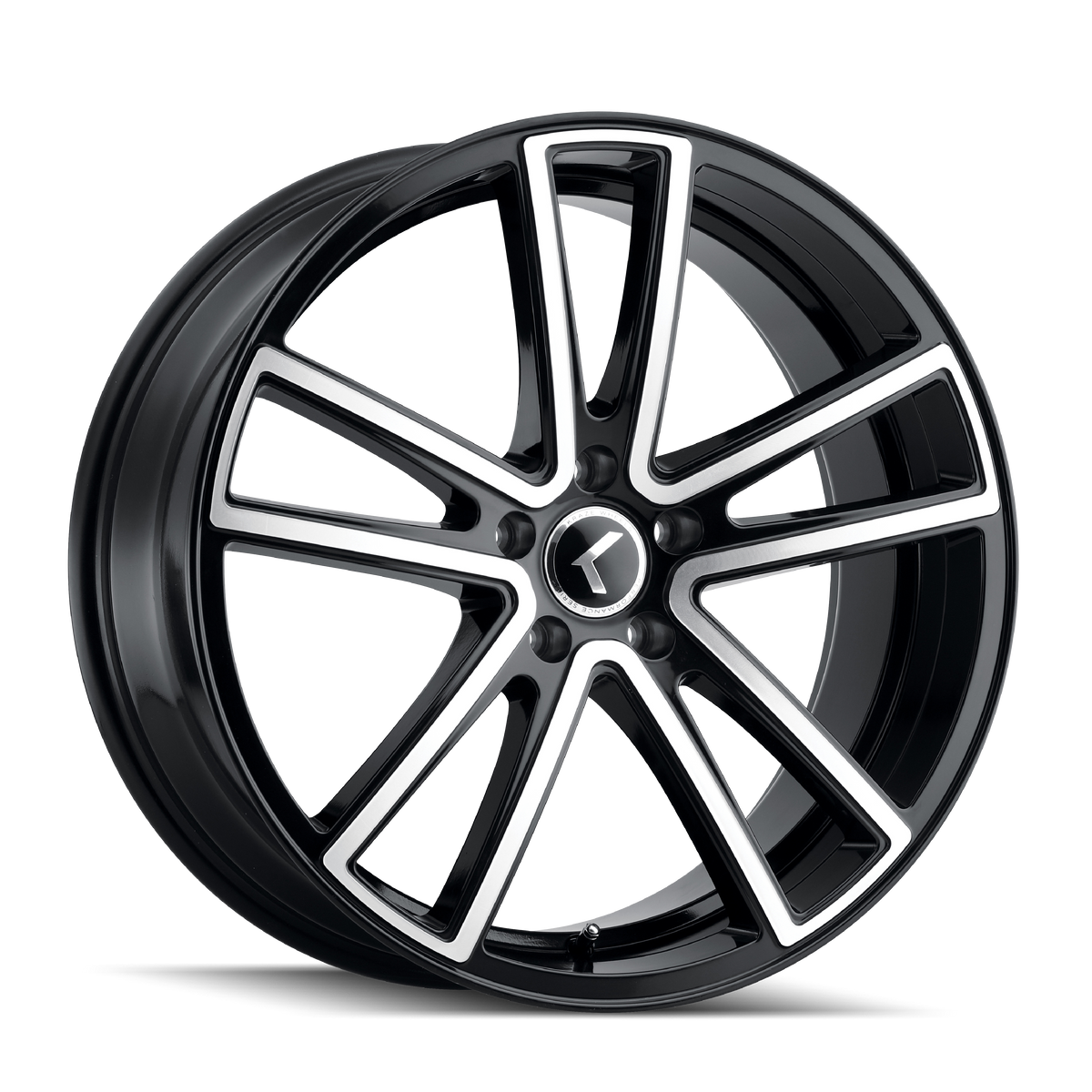 Kraze Wheels LUSSO – 22x8.5, 5x112, +38 – Gloss Black Machined