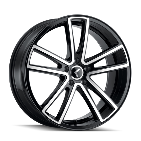Kraze Wheels LUSSO – 22x8.5, 5x112, +38 – Gloss Black Machined