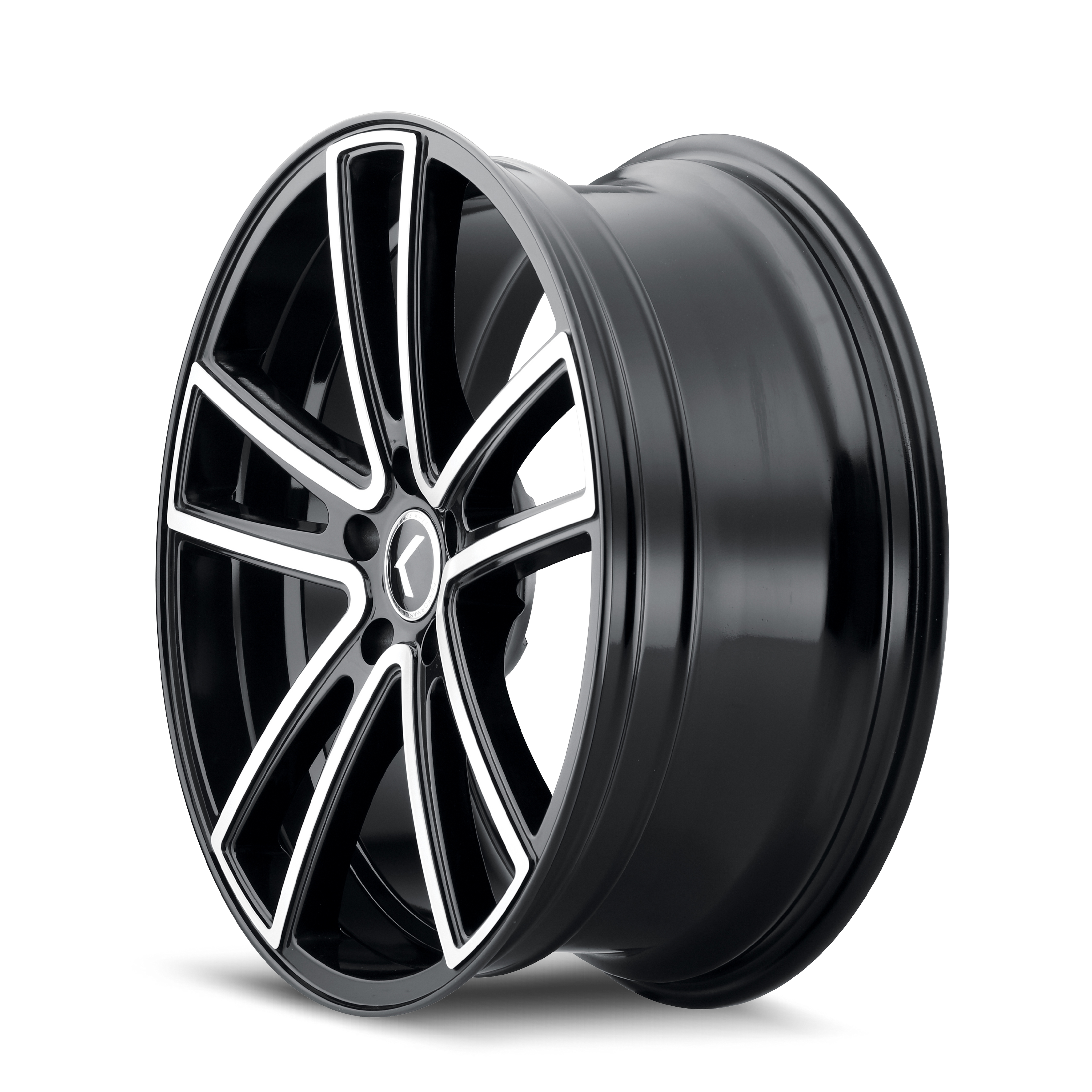 Kraze Wheels LUSSO – 22x8.5, 5x112, +38 – Gloss Black Machined