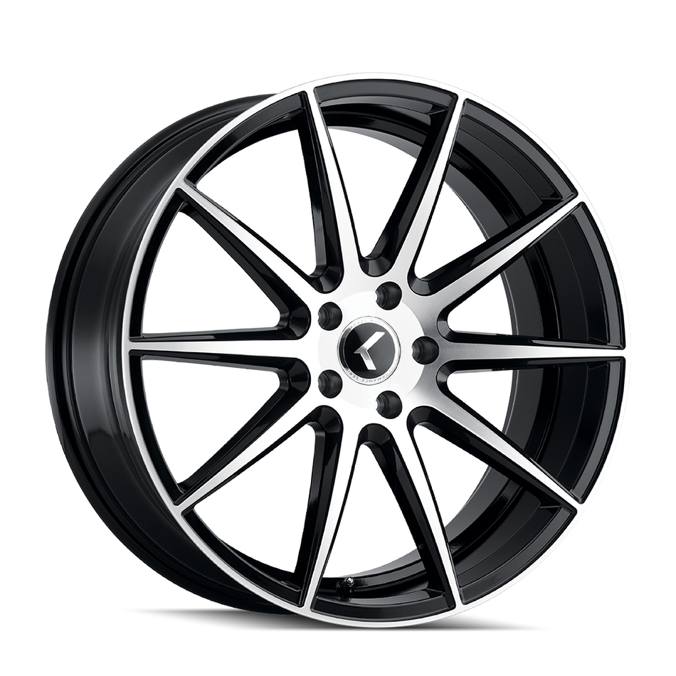 Kraze Wheels COSMOS – 18x8, 5x114.3, +40 – Gloss Black Machined