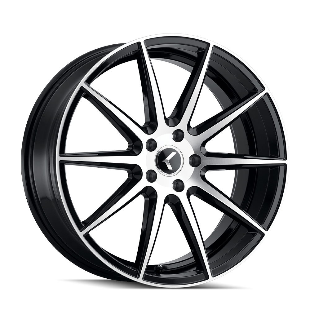 Kraze Wheels COSMOS – 18x8, 5x108, +40 – Gloss Black Machined