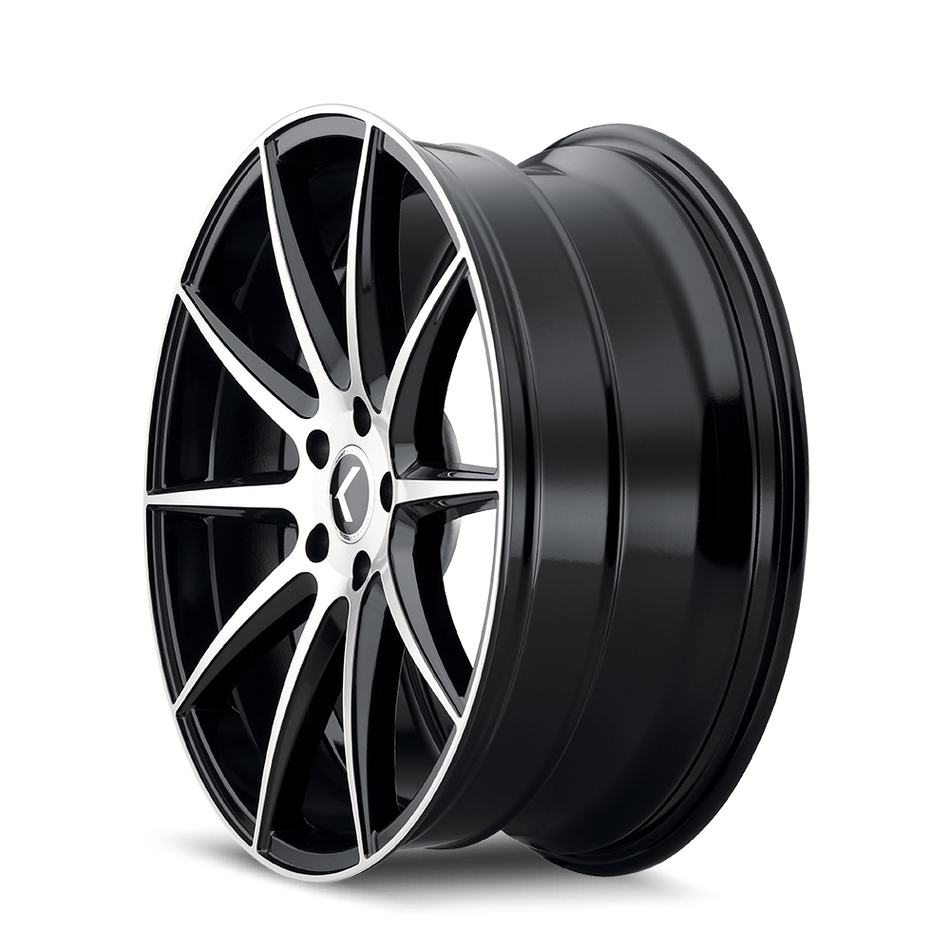 Kraze Wheels COSMOS – 18x8, 5x114.3, +40 – Gloss Black Machined