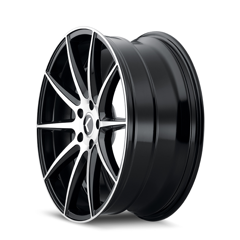 Kraze Wheels COSMOS – 18x8, 5x108, +40 – Gloss Black Machined