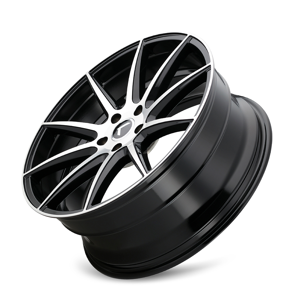 Kraze Wheels COSMOS – 18x8, 5x108, +40 – Gloss Black Machined