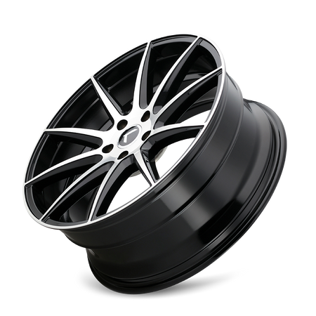 Kraze Wheels COSMOS – 18x8, 5x108, +40 – Gloss Black Machined