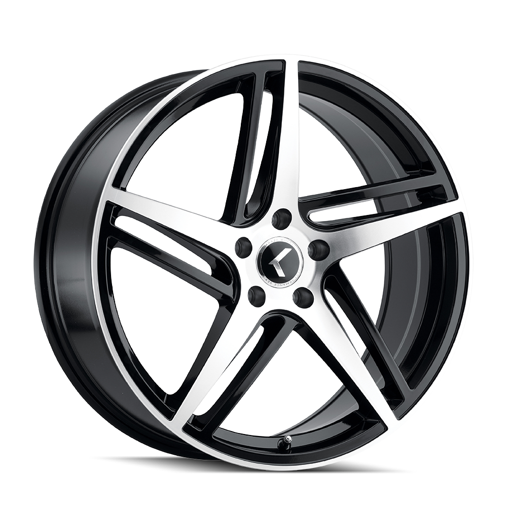Kraze Wheels MILANO – 18x8, 5x120, +40 – Gloss Black Machined