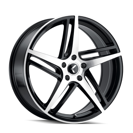 Kraze Wheels MILANO – 18x8, 5x120, +40 – Gloss Black Machined