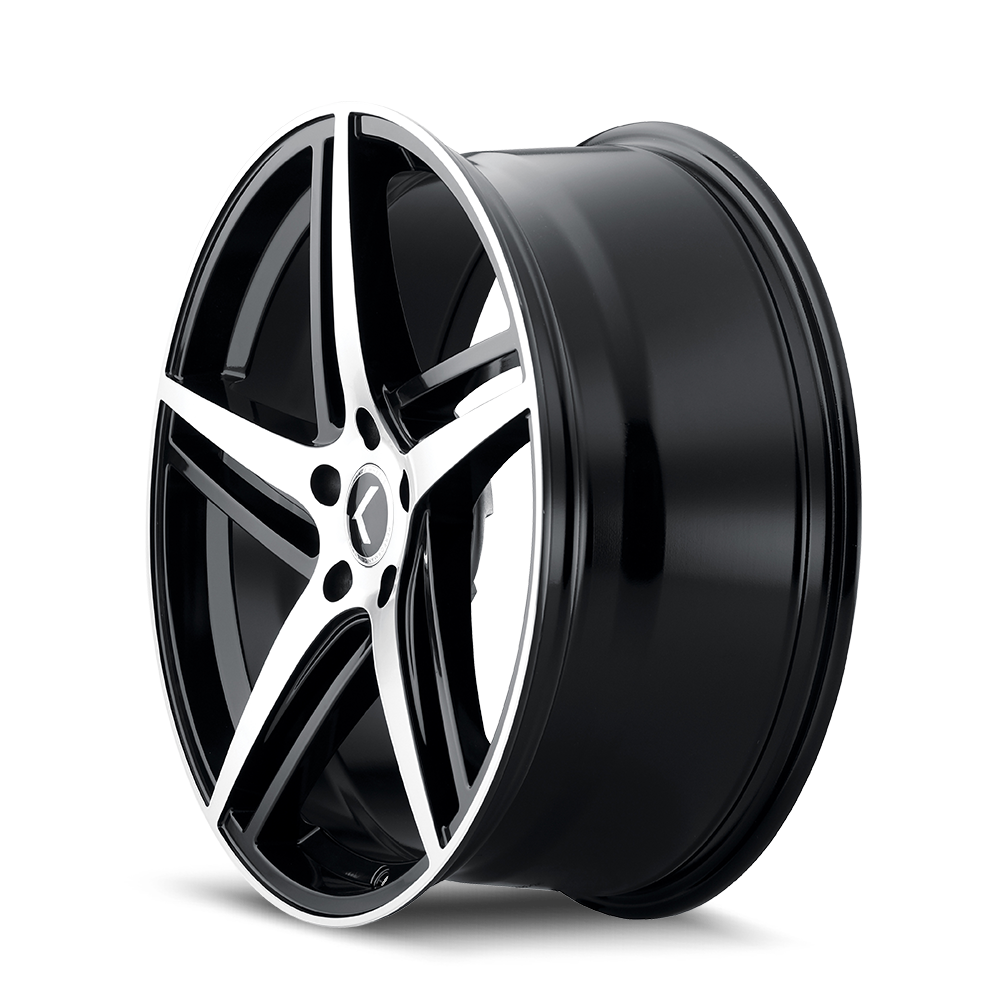 Kraze Wheels MILANO – 18x8, 5x120, +40 – Gloss Black Machined