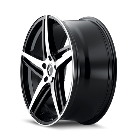 Kraze Wheels MILANO – 18x8, 5x120, +40 – Gloss Black Machined