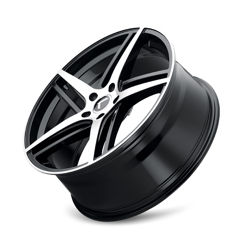 Kraze Wheels MILANO – 18x8, 5x120, +40 – Gloss Black Machined