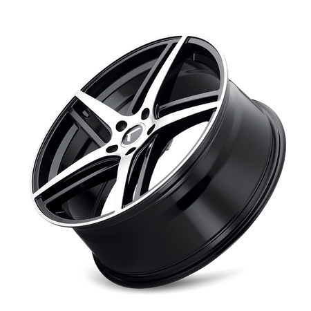 Kraze Wheels MILANO – 18x8, 5x120, +40 – Gloss Black Machined