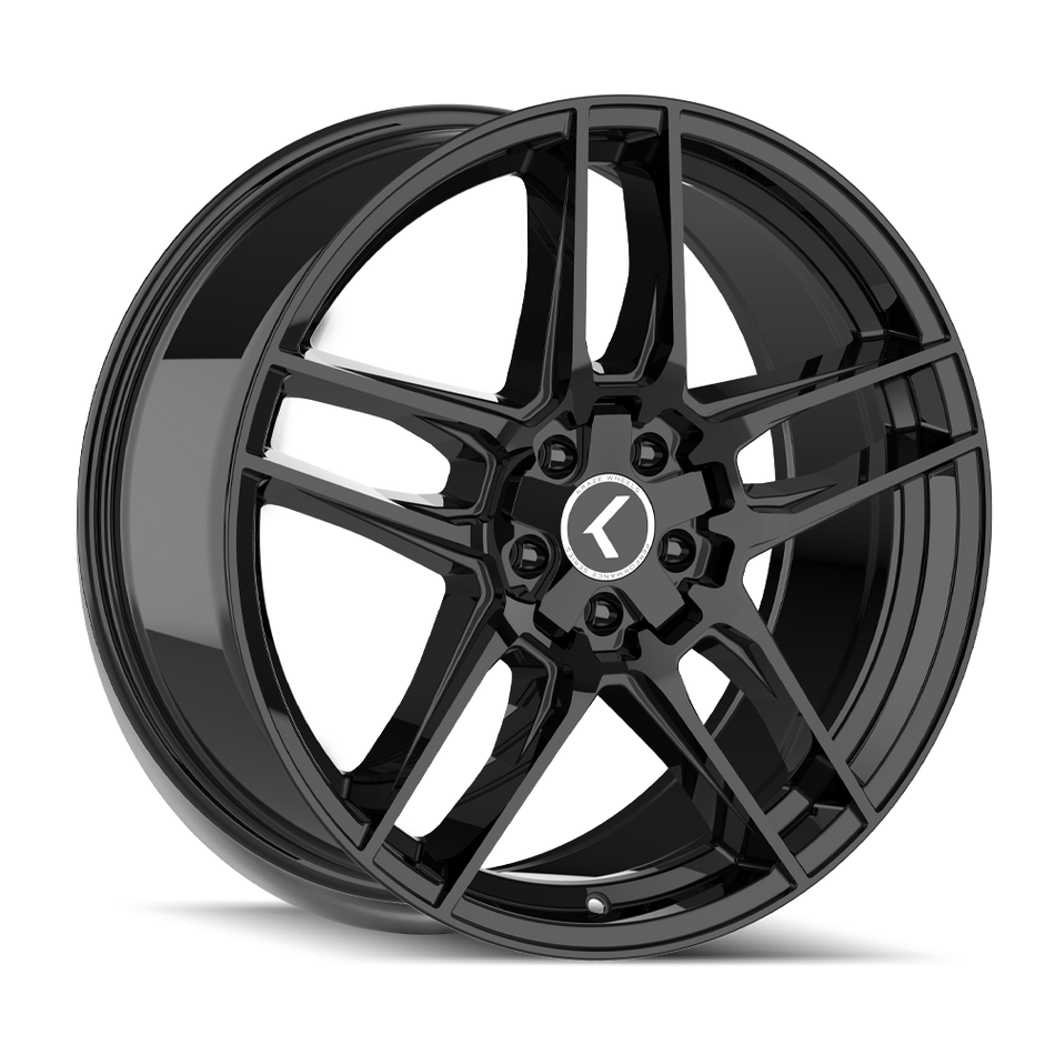 Kraze Wheels CONVERGE – 19x8.5, 5x112/5x120, +30 – Gloss Black