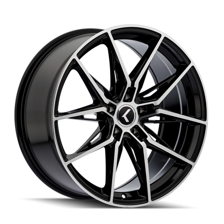 Kraze Wheels EVOLVE – 18x8.5, 5x112, +40 – Gloss Black Machined