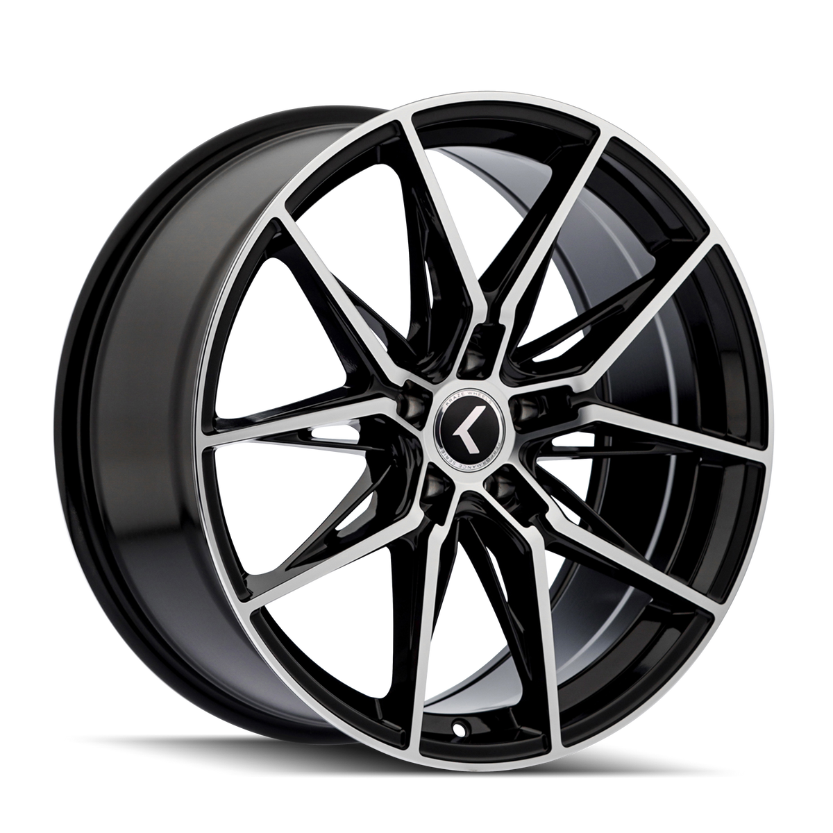 Kraze Wheels EVOLVE – 22x9, 5x120, +35 – Gloss Black Machined