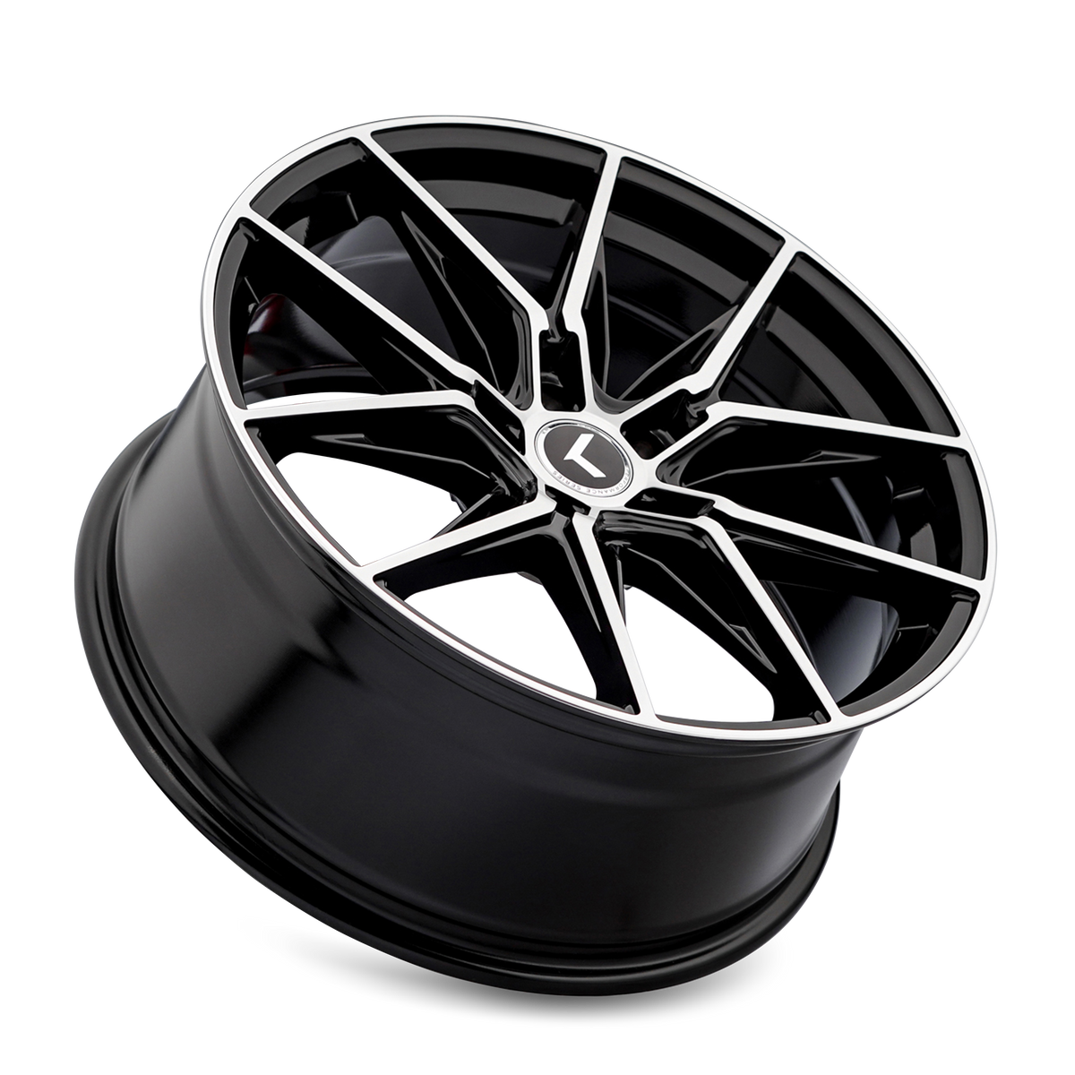Kraze Wheels EVOLVE – 22x9, 5x120, +35 – Gloss Black Machined