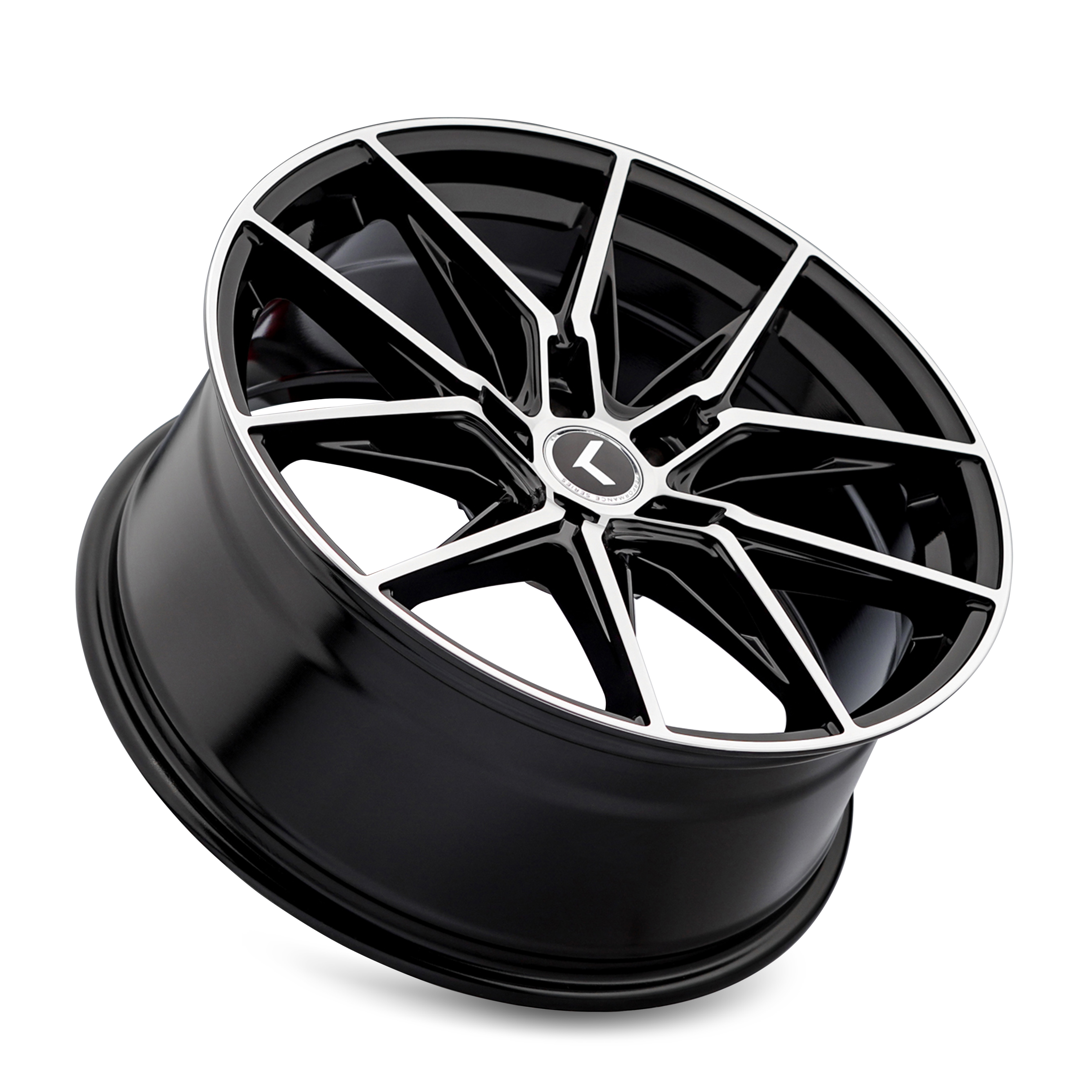 Kraze Wheels EVOLVE – 18x8.5, 5x112, +40 – Gloss Black Machined
