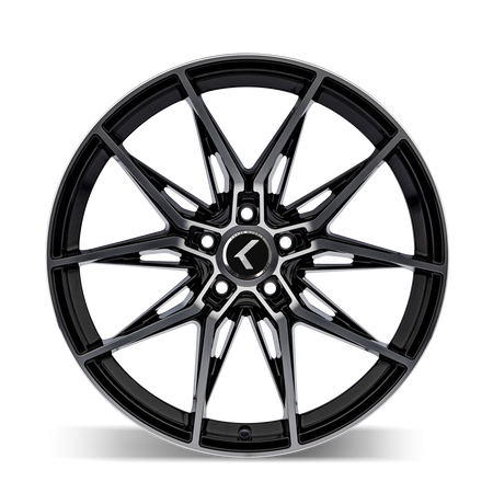 Kraze Wheels EVOLVE – 22x9, 5x120, +35 – Gloss Black Machined