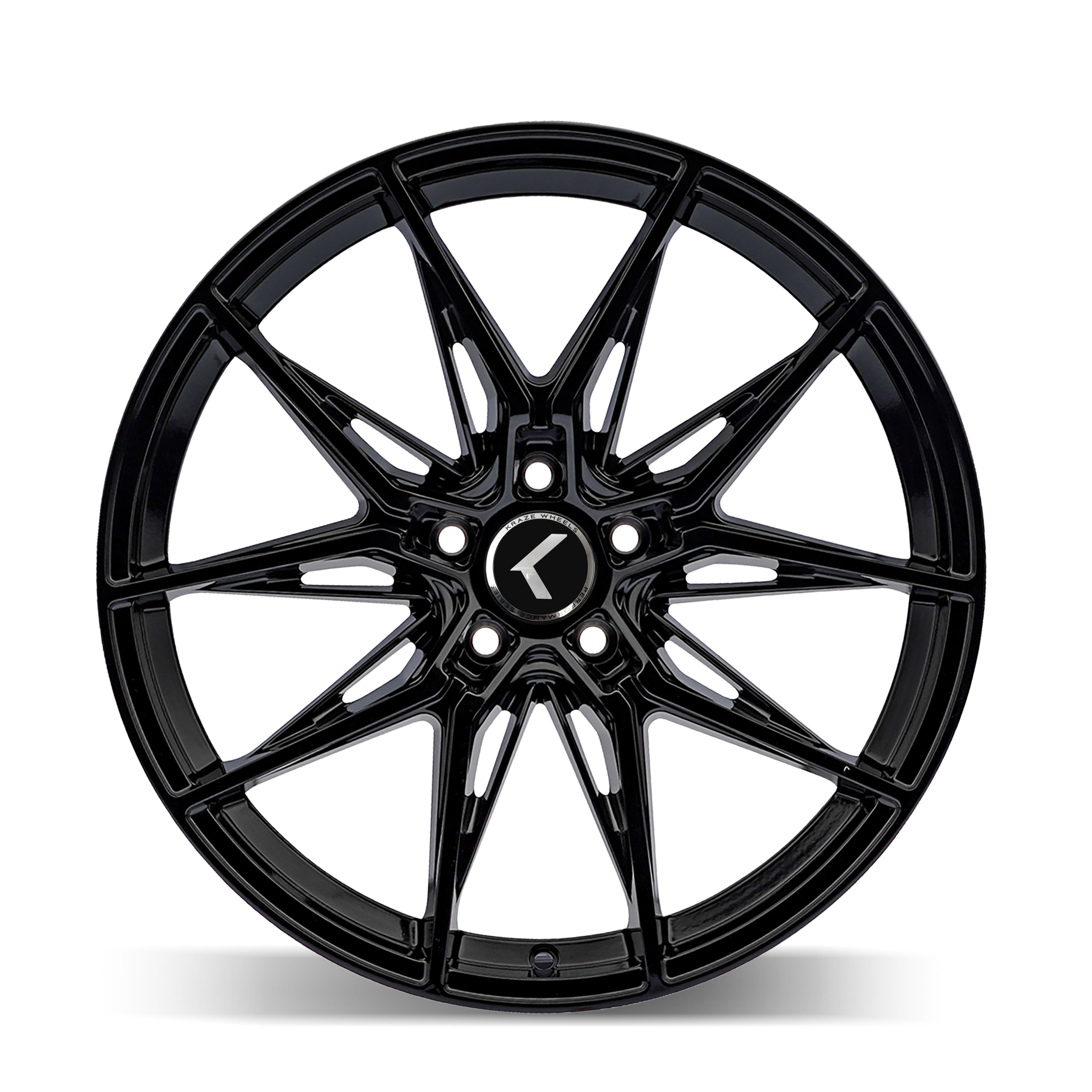 Kraze Wheels EVOLVE – 19x8.5, 5x114.3, +35 – Gloss Black