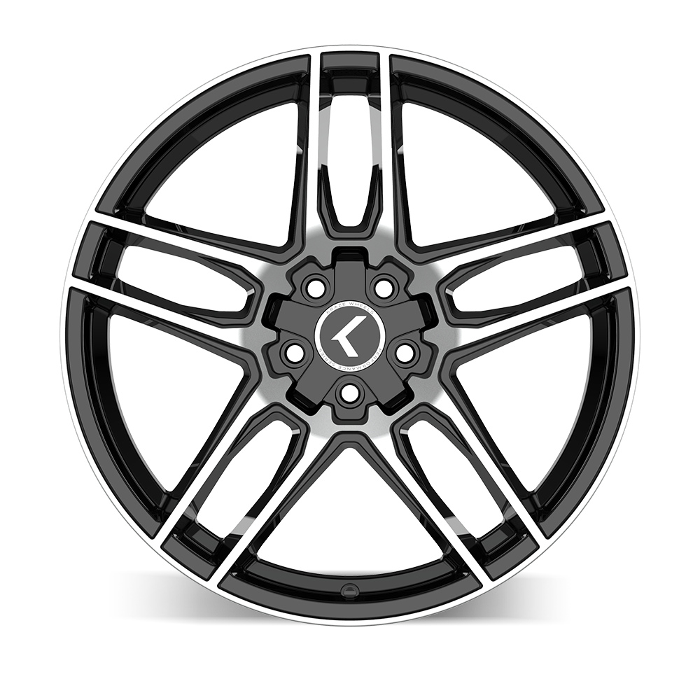 Kraze Wheels CONVERGE – 20x9, 5x108/5x114.3, +35 – Black Machined