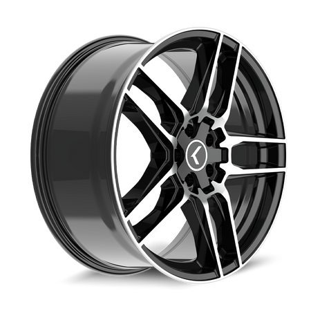 Kraze Wheels CONVERGE – 19x8.5, 5x112/5x120, +30 – Black Machined