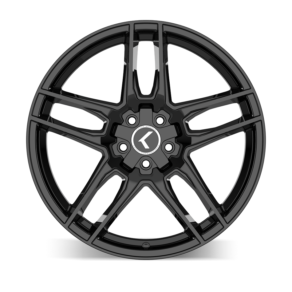 Kraze Wheels CONVERGE – 19x8.5, 5x112/5x120, +30 – Gloss Black