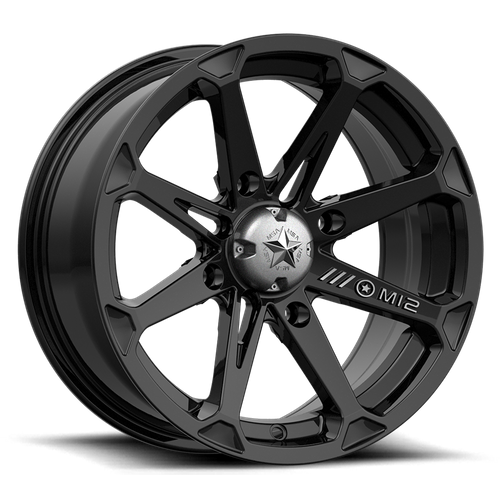 MSA Offroad Wheels M12 DIESEL UTV – 14X7 – 4X137 – 10 mm – GLOSS BLACK
