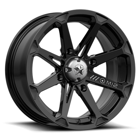 MSA Offroad Wheels M12 DIESEL UTV – 14X7 – 4X137 – 10 mm – GLOSS BLACK