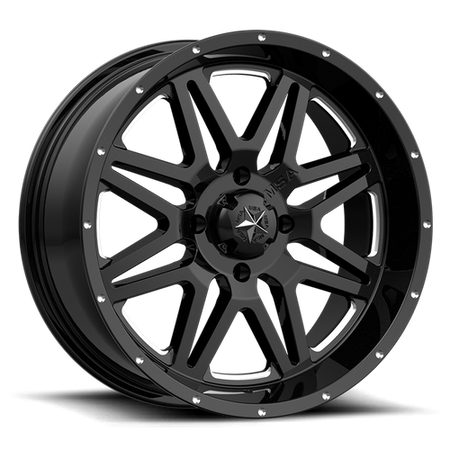 MSA Offroad Wheels M26 VIBE UTV – 14X7 – 4X156 – 0 mm – GLOSS BLACK MILLED