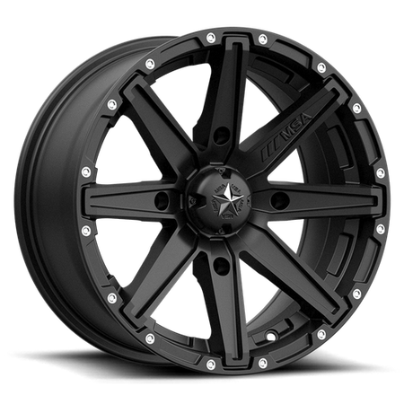 MSA Offroad Wheels M33 CLUTCH UTV – 15X7 – 4X156 – 10 mm – SATIN BLACK