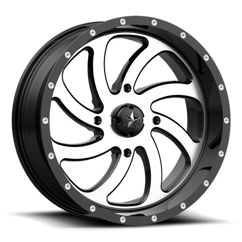 MSA Offroad Wheels M36 SWITCH UTV – 18X7 – 4X156 – 0 mm – MACHINED GLOSS BLACK