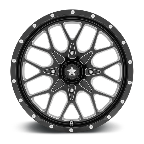 MSA Offroad Wheels M45 PORTAL UTV – 22X7 – 4X156 – 0 mm – GLOSS BLACK MILLED
