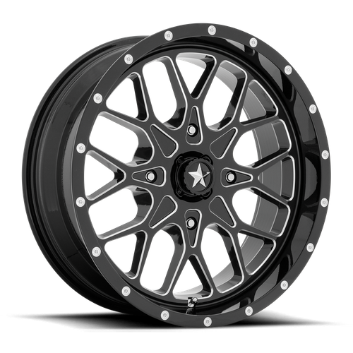 MSA Offroad Wheels M45 PORTAL UTV – 22X7 – 4X137 – 0 mm – GLOSS BLACK MILLED