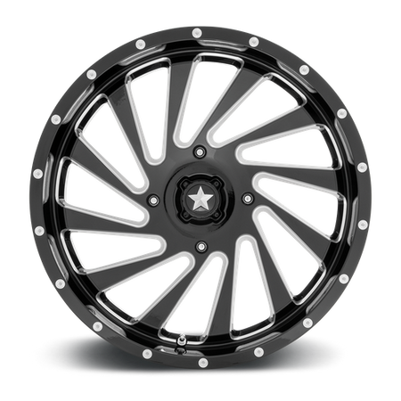 MSA Offroad Wheels M46 BLADE UTV – 20X7 – 4X110 – 0 mm – GLOSS BLACK MILLED
