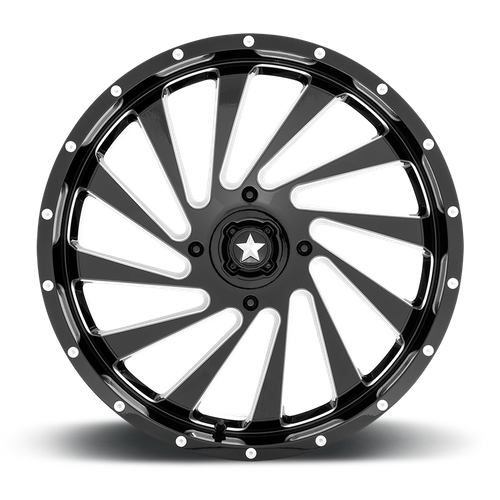MSA Offroad Wheels M46 BLADE UTV – 22X7 – 4X156 – 0 mm – GLOSS BLACK MILLED
