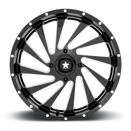 MSA Offroad Wheels M46 BLADE UTV – 22X7 – 4X156 – 0 mm – GLOSS BLACK MILLED